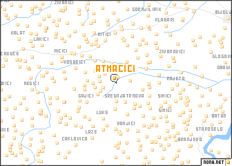 map of Atmačići