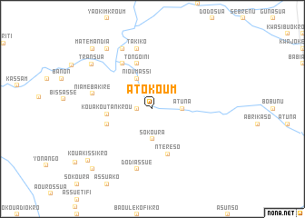 map of Atokoum