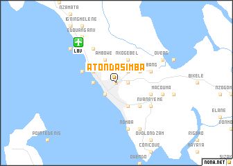 map of Atonda-Simba