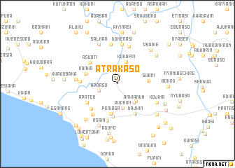 map of Atrakaso