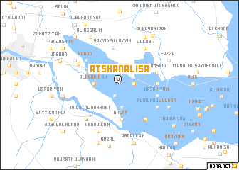 map of ‘Aţshān al ‘Īsá