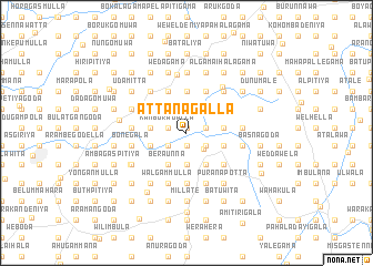 map of Attanagalla