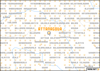 map of Attanagoda