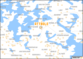 map of Åttböle