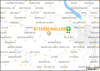 map of Attenschwiller