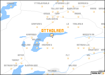 map of Attholmen