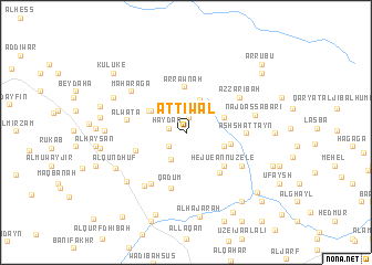 map of Aţ Ţiwāl