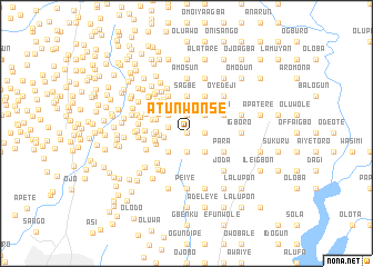 map of Atunwonse