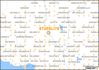 map of Aturaliya