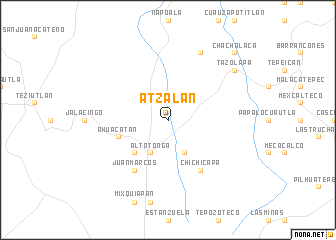 map of Atzalan