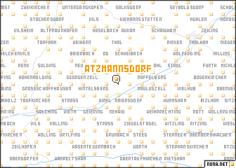 map of Atzmannsdorf