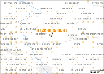 map of Atzmannsricht