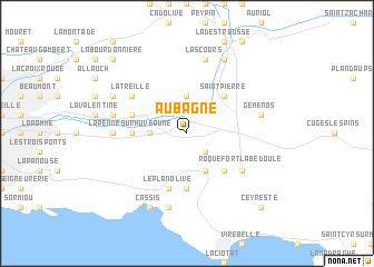 map of Aubagne