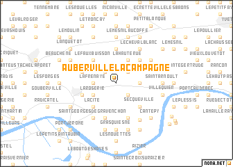 map of Auberville-la-Campagne