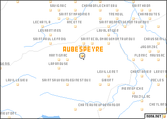 map of Aubespeyre