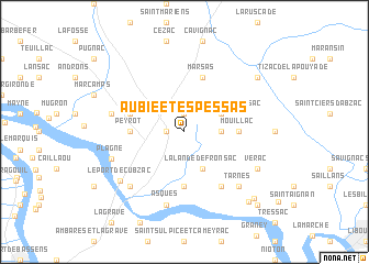 map of Aubie-et-Espessas