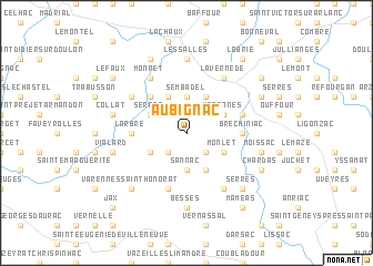 map of Aubignac