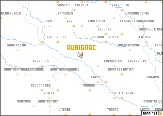 map of Aubignac