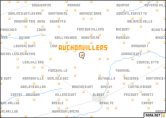 map of Auchonvillers