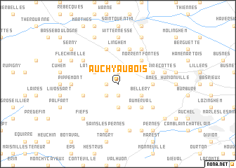 map of Auchy-au-Bois