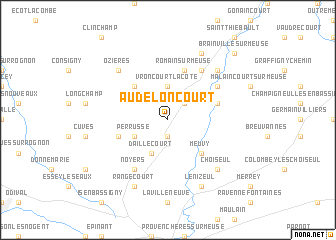 map of Audeloncourt