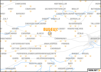 map of Audeux