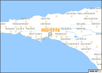 map of Audierne