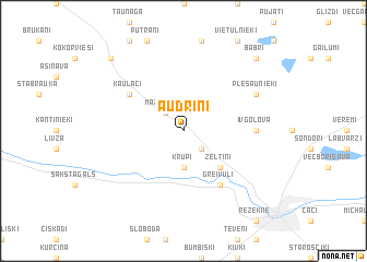 map of Audriņi