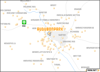 map of Audubon Park