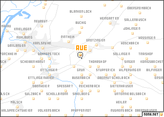 map of Aue