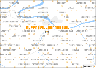 map of Auffreville-Brasseuil