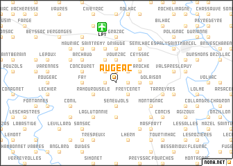 map of Augeac