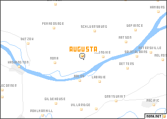 map of Augusta