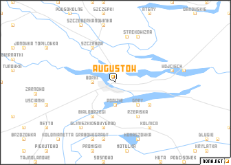 map of Augustów