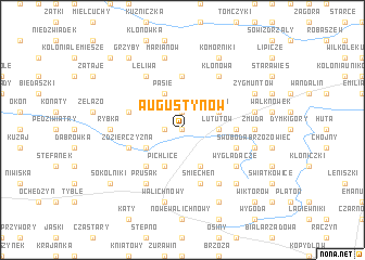 map of Augustynów