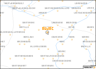 map of Aujac