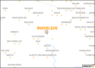 map of Aukkolëvo