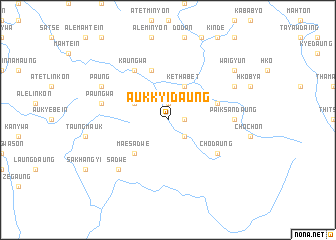 map of Auk Kyidaung