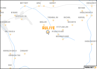 map of Auliye