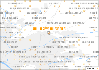 map of Aulnay-sous-Bois