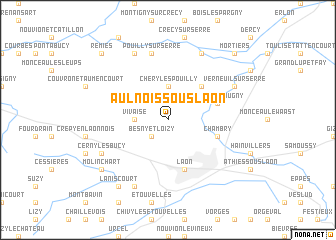 map of Aulnois-sous-Laon