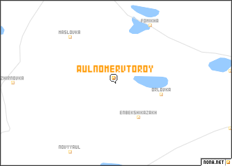 map of Aul Nomer Vtoroy