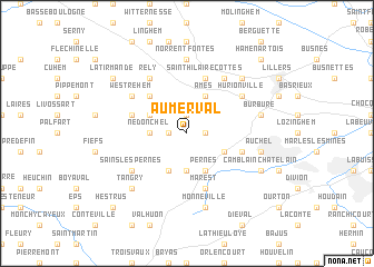 map of Aumerval