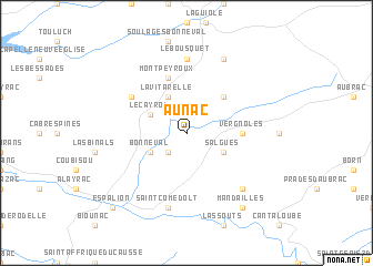 map of Aunac