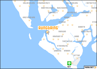 map of Aungdaing