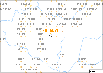 map of Aunggyin