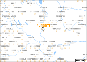 map of Aunggyi