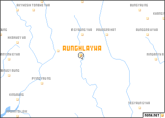 map of Aunghlaywa