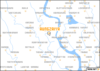 map of Aungzaiya