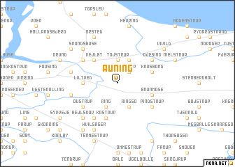 map of Auning